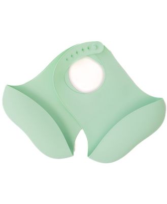 Great Start Silicone Catch Bibs 2Pack Pistachio