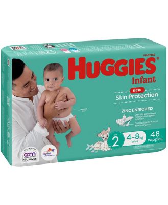 Huggies Ultra Dry Infant Nappies (4-8Kg) 48 Pack