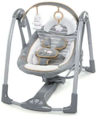 Ingenuity Boutique Collection Swing N Go Portable Swing Bella Teddy