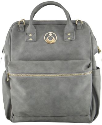 Isoki Byron Backpack Nappy Bag - Stone Grey
