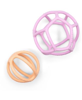 Jellystone Designs Sensory Ball 2 Pack Bubblegum & Peach