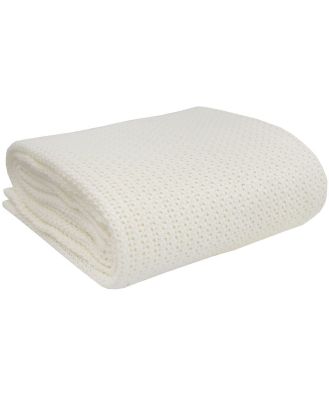 Living Textiles Organic Cell Blanket Bassinet/Cradle Natural