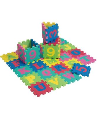 Foam Mats Alphabet & Numbers Puzzle Small 36 Piece