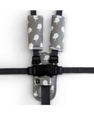 Outlook Pram Harness Covers Set Grey Birds