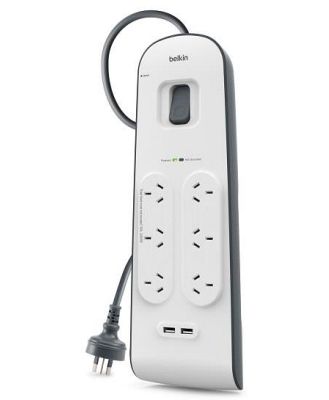 Belkin 6 Outlet USB Charging Powerboard