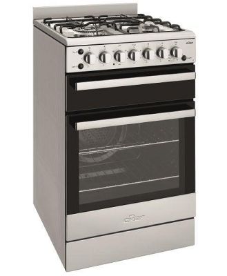 Chef 54cm Freestanding Gas Cooker - Stainless Steel