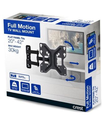 Crest Full Motion TV Wall Mount - Small to Medium 20 - 42 Inches