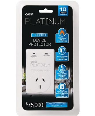 Crest Platinum Surge Protector - 1 Socket
