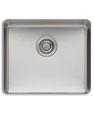 Oliveri Sonetto Single Bowl Sink - Brushed Stainless Steel