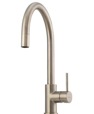 Oliveri Venice Pullout Goose Neck Mixer Tap - Brushed Nickel