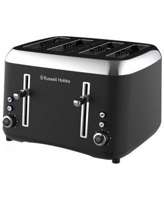 Russell Hobbs Addison 4 Slice Toaster - Matte Black