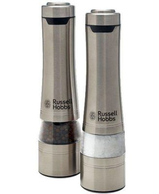 Russell Hobbs Salt & Pepper Mills - Brushed Stainless Steel