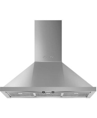 Smeg Portofino 90cm Wall Mounted Rangehood - Stainless Steel