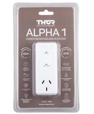 Thor Alpha 1 Single Outlet Power Filter & Surge Protector