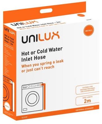 Unilux 2m Hot or Cold Water Inlet Hose