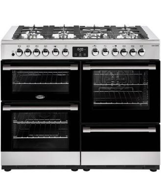 Belling CookCentre Deluxe 110cm Dual Fuel Range Cooker - Stainless Steel BCC1100DFSS