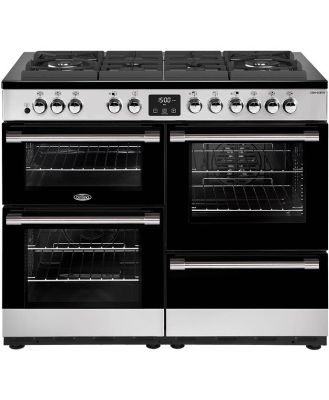 Belling CookCentre Deluxe 110cm Gas-Through-Glass Range Cooker - Stainless Steel BCC1100GTGSS