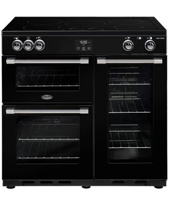 Belling CookCentre Deluxe 90cm Induction Range Cooker - Black BCC900IB