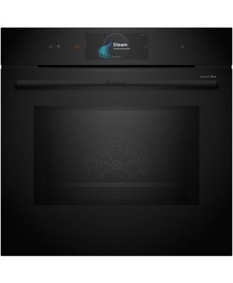 Bosch 60cm Accent Line Multifunction Pyrolytic oven with Microwave & added steam - TFT Touch display Pro HNG978QB1A