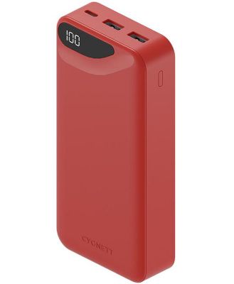 Cygnett ChargeUp Boost 3rd Gen 20,000 mAh Power Bank - Red CY4347PBCHE