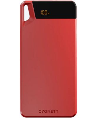 Cygnett ChargeUp Boost 4th Generation 10,000 mAh Power Bank - Red CY4749PBCHE