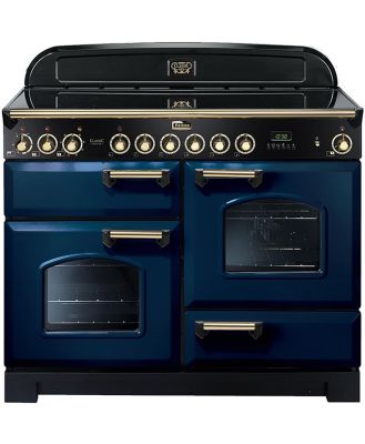 Falcon Classic Deluxe 110CM Induction Range Cooker Royal Blue/Brass CDL110EIRB/BR