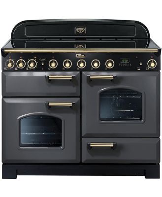 Falcon Classic Deluxe 110CM Induction Range Cooker Slate/Brass CDL110EISL/BR