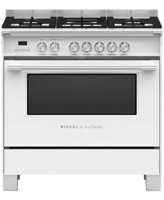 Fisher & Paykel Series 7 Freestanding Cooker, Dual Fuel, 90cm, 5 Burners OR90SCG4W1
