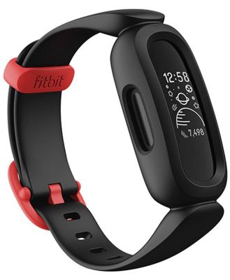 Fitbit Ace 3 - Activity Tracker for Kids 6+ Black / Sport Red FB419BKRD