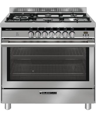 Glem Gas 90cm Stainless Steel Dual Fuel Cooker GS965GE