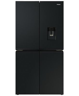 Haier Quad Door Refrigerator Freezer, 91cm, 623L, Ice & Water Black HRF680YPC