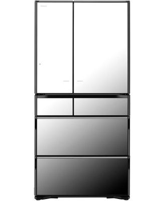 Hitachi 735L Multi Drawer French Door Fridge, Mirror Glass RZX740RAX