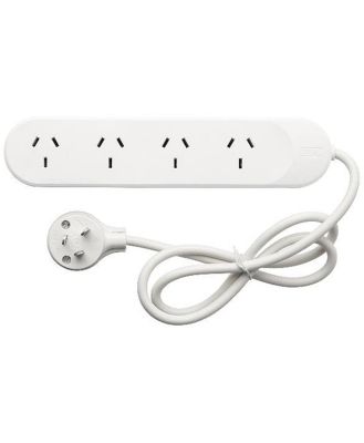 HPM 4 Outlet Surge Protected powerboard white - 175 Joules R105PA