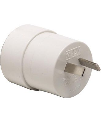 HPM EUR/USA to AUS 10A Reverse Travel Adapter, White D122