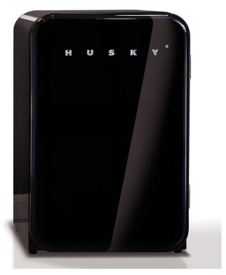 Husky 112L Retro Style Bar Fridge - Black HUSRETRO112BLK