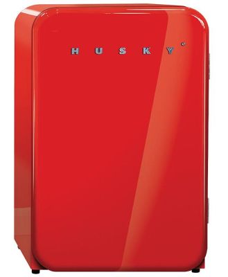 Husky 112L Retro Style Bar Fridge - Red HUSRETRO112RED