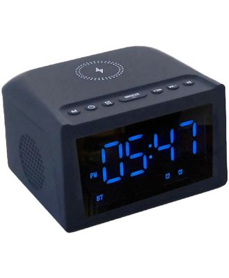 Laser Alarm Clock with Wireless Charging & Bluetooth Connectivity SPK-WCALC-118