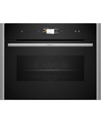 Neff Compact Oven with FullSteam with Metallic Silver Side Trims / Handle C29FS31Y0A-MS