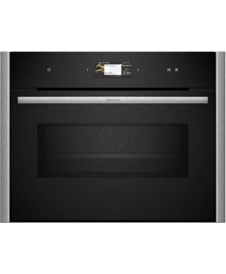 Neff Compact Oven with Microwave with Metallic Silver Side Trims / Handle C29MS3AY0-MS