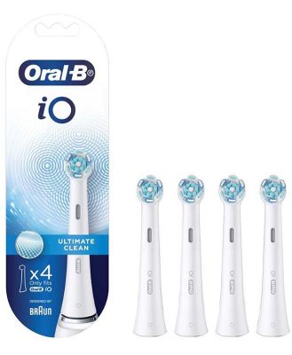 Oral-B IO Clean Brush Heads White 4 Pack IOHEADSWHITE4