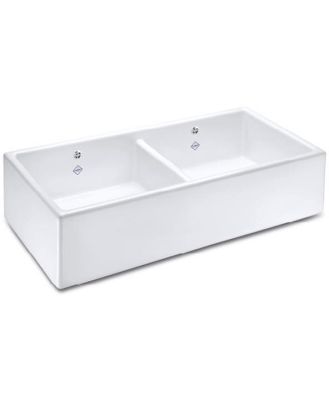 Shaws Shaker Double 800 Sink SCSH800WH