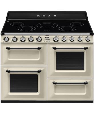 Smeg 110cm Victoria Freestanding Cooker with Induction Hob Cream TR4110IP2