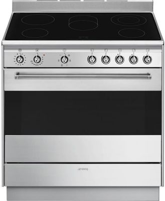 Smeg 90cm Classic 5 Zone Ceramic Freestanding Cooker FS9010CER-1