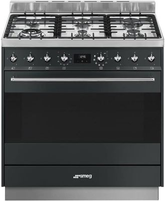 Smeg 90cm Classic Freestanding Cooker Matte Black CSP9GMMNA1