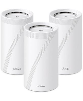 TP-Link BE22000 Whole Home Mesh Wi-Fi 7 System(Tri-Band) - 3-Pack DECO-BE85-3PK