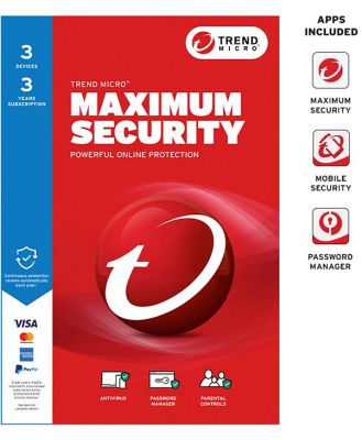 Trend Micro Maximum Security 3 Device 3 Year 9337694083639