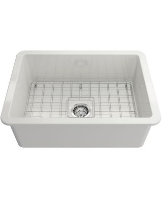Turner Hastings Cuisine 68x48 Inset / Undermount Fireclay Sink with Overflow CU68FS-OF