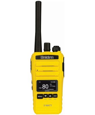 Uniden 5 Watt UHF CB Splashproof Handheld Radio - Yellow UH755-Y