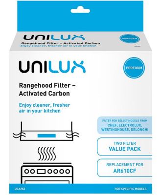 Unilux Activated Carbon Rangehood Filter 2-Pack ULX253