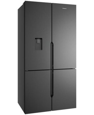 Westinghouse 564L French Quad Door Refrigerator with Non Plumbed Water Dispenser Matte Black WQE5660BA